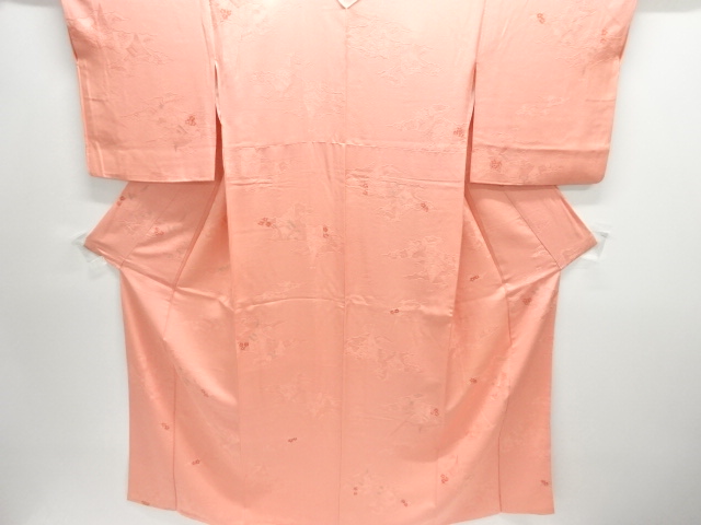 鉾車に松竹梅模様小紋着物